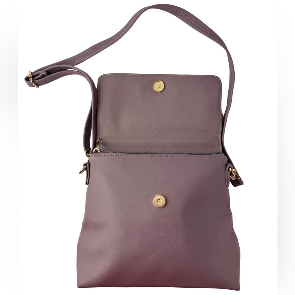 Baggit Nebula Purple Satchel Bag Crossbody Purse Handbag - Picture 5 of 12